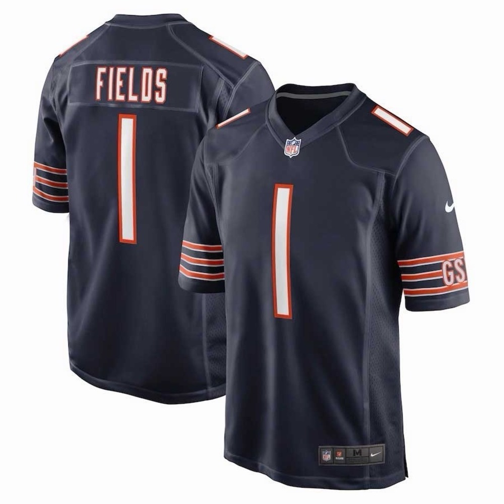 NWT Nike youth football jersey, XL (18/20), Bears, #1, Fields, BNWT Sealed